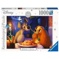 Ravensburger puzzel 1000 stukjes Disney Lady en de Vagenbond 1955